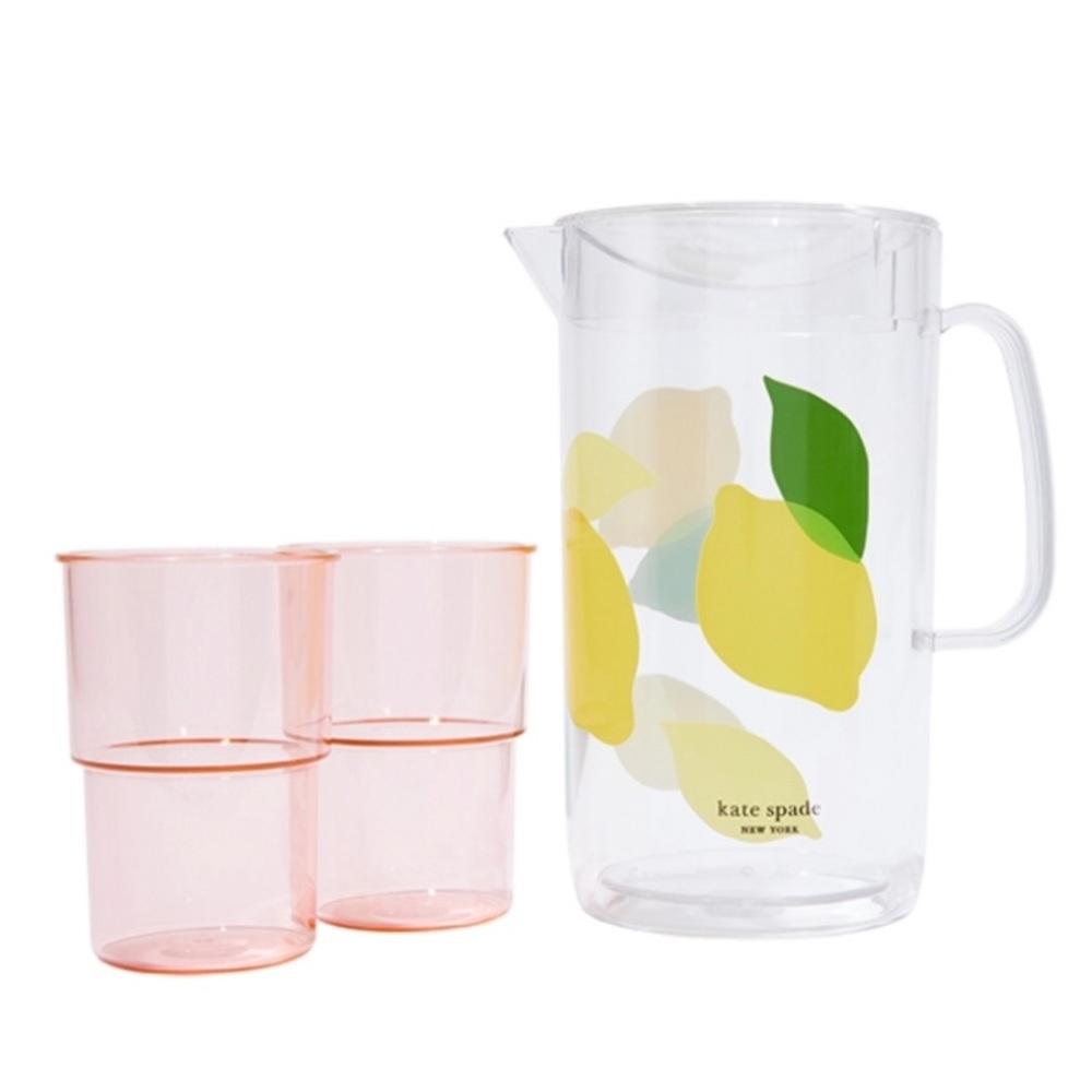 Kate Spade Pitcher and Glasses set